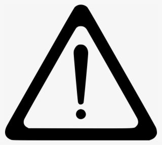 Png File Svg - Black And White Warning Triangle