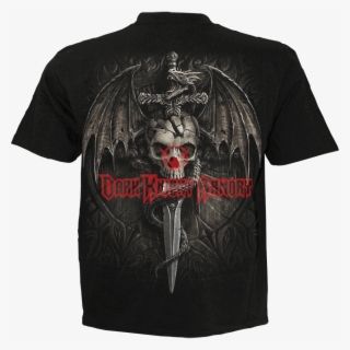 Totenkopf Schwert Und Drache T Shirt
