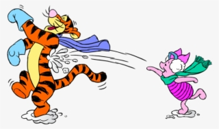 Free Png Download Tigger And Piglet With Snowballs - Winnie The Pooh Cut Out