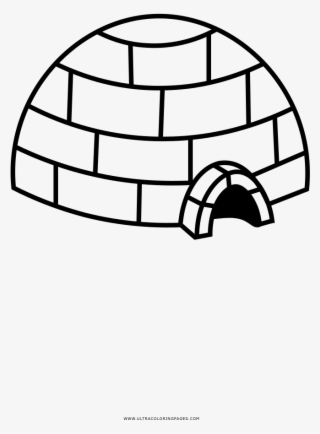 Igloo Coloring Page - Coloring Book