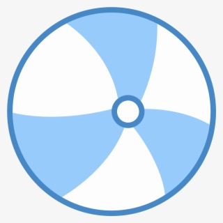 Beach Ball Blue Icon - Cell Phone Radiation Png
