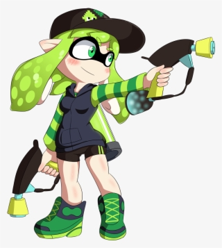 I Never Saw The Poses An Inkling Makes With The Dualies - Splatoon 2 Drawing