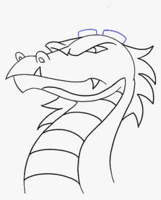 How To Draw Dragon Head - Dragon Face Drawing Easy