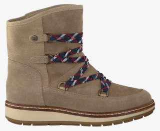 Beige Tommy Lace-up Boots Wooli 14c Womens - Tommy Hilfiger Wooli 14c - 1500x1235 - Free Download on