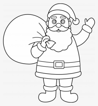 Large Santa Face Coloring Page - Santa Claus Ki Drawing Transparent PNG -  728x781 - Free Download on NicePNG