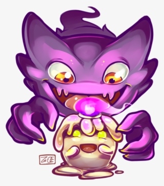 Haunter And Litwick - Cartoon