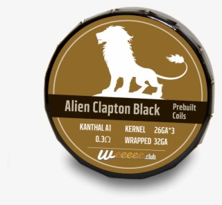 New Prebuilt Vape Coils Black Label Alien Clapton 20 - Kanthal