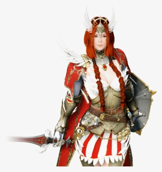 After Awakening, They Can Use Lancia, A Weapon That - Black Desert Valkyrie Png