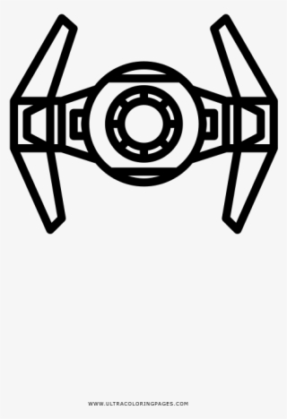 Tie Fighter Coloring Page - Circle