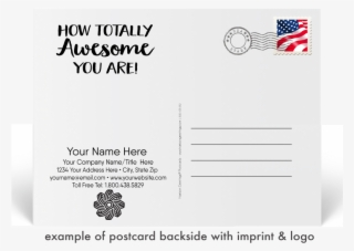 Postcard Backside Imprint - Document