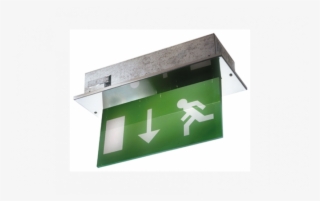 The Flush Exit Recessed Hanging Blade Exit Sign Luminaires - Traffic Sign