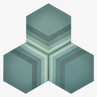 Thumbs 3tile Hexangle Water Hex Tiles - Cross