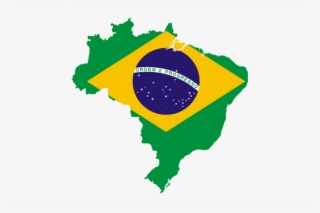 Brasil Bandeira Mapa Bandeiradobrasil - Brazil Flag Map