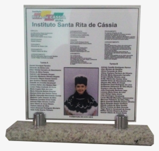 Placas De Homenagem - Commemorative Plaque
