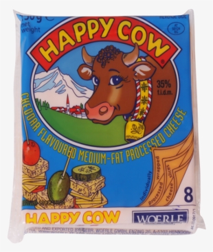 Happy Cow Yellow Cheddar Flavoured Cheese Slice 150g - Happy Cow Cheese