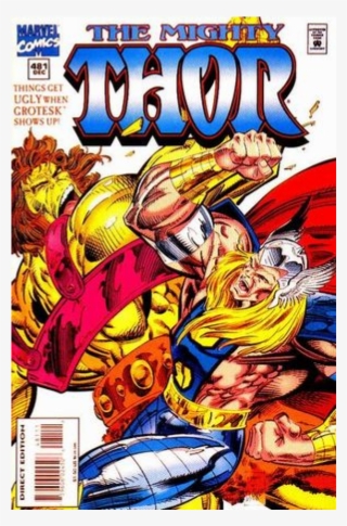 Купете Comics 1994-12 The Mighty Thor - Superhero Covers By Montano Ron Marz