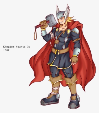 Kingdom Hearts/marvel Comics Mash-ups By Alessandelpho - Thor