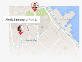 On The Map Screen, Users Can Share Their Location Or - Map