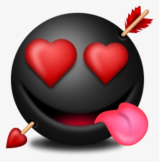 Mq Black Love Heart Hearts Emojis Emoji - Heart