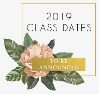 Class Dates Button - Evergreen Rose