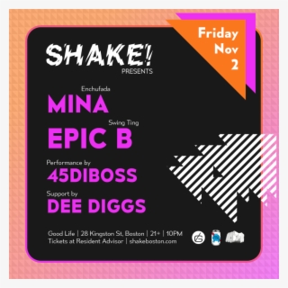 Shake Boston - November 2 - Instagram - Graphic Design