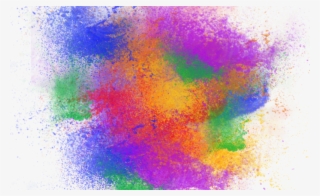 Color Powder Background, Color Splash Background, Color - Rainbow Color Splash Png
