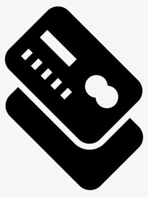 Credit Card Rotated Symbol With Shadow - Card Distribution Icon