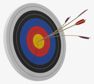 Target Bulls Eye - Arrow Splits Arrow Target
