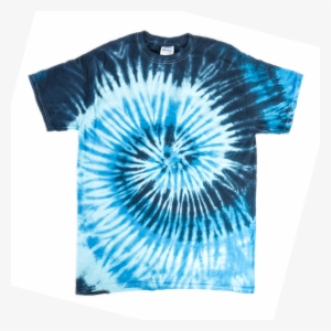 Colortone Spiral Tie Dye T-shirt In Blue Ocean - Tie Dye Shirts Spiral Png