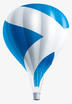 Balloon - Globo Aerostatico Blanco Y Azul