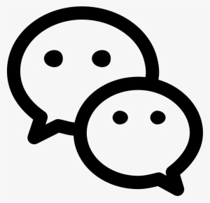 Png File - Wechat Icon Black And White