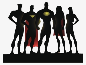 Superhero Team Silhouette