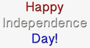Independence Day Clipart Png - Happy Independence Day Text In Png