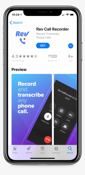 Iphone Screen Downloading Free Rev Call Recorder App - Rev