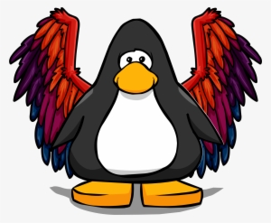 Phoenix Wings On A Player Card - Penguin With A Horn