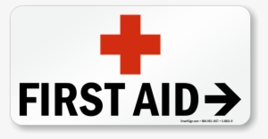 First Aid Sign With Red Cross Symbol - First Aid Signs And Symbols