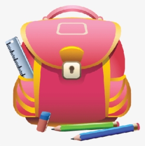 Bag Clipart School Material - School Bag Png Transparent