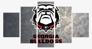 Hd Printed Georgia Bulldogs Football Logo 5 Pieces
