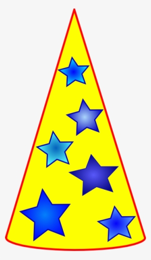 Blue Stars On Yellow Thinking Hat Svg Clip Arts 348