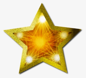Christmas Gold Star Png Clipart - Christmas Gold Star Png