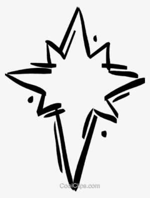 Christmas Star Royalty Free Vector Clip Art Illustration - Christmas Star Vector Png