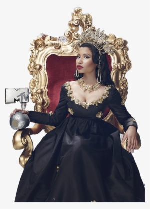 Share This Image - Nicki Minaj Sitting On A Throne