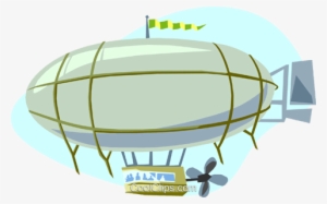 Dirigible Or Blimp Royalty Free Vector Clip Art Illustration - Boat