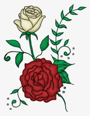 Twin Roses Design By - Rose Design Tattoo Png