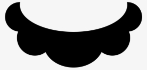 Mario Mustache Filled Icon - Mario Moustache