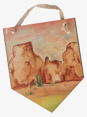 Watercolor Desert Scene - Bag