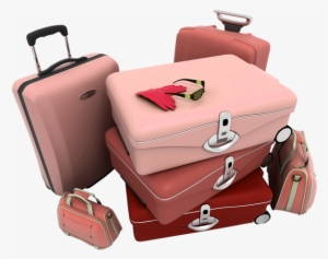 Bag Clipart Pink Suitcase - Transparent Suitcase Pink Clipart