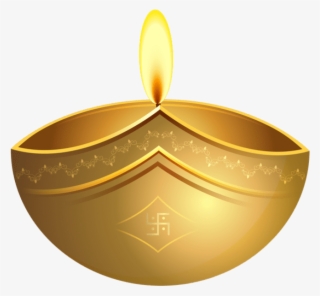 Download Diwali Gold Candle Clipart Png Photo - Candle