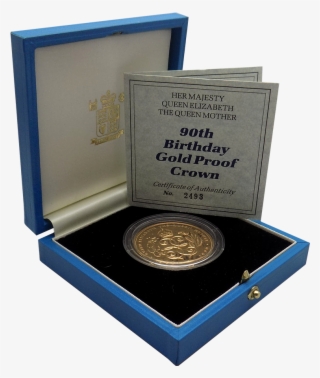 Pre-owned 1990 Uk Queen Mother 90th Birthday Gold Proof