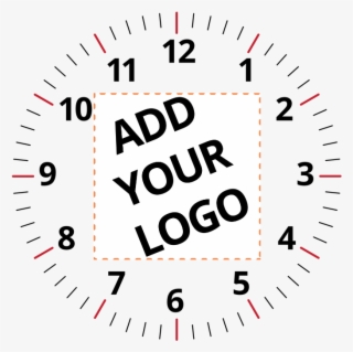 Your Logo Here Wall Clock - Number